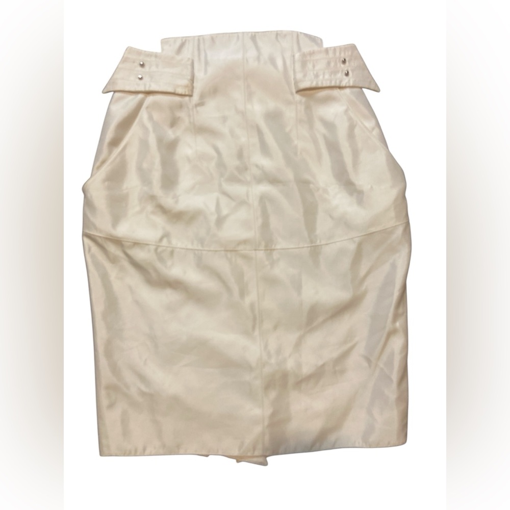 Claude Montana Paris vintage white skirt made in Italy Size 8